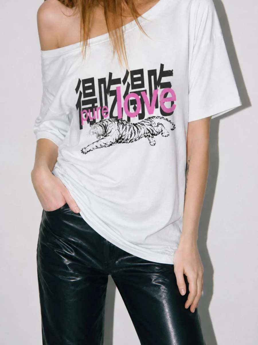 PURITY ONE SHOULDER T-SHIRT