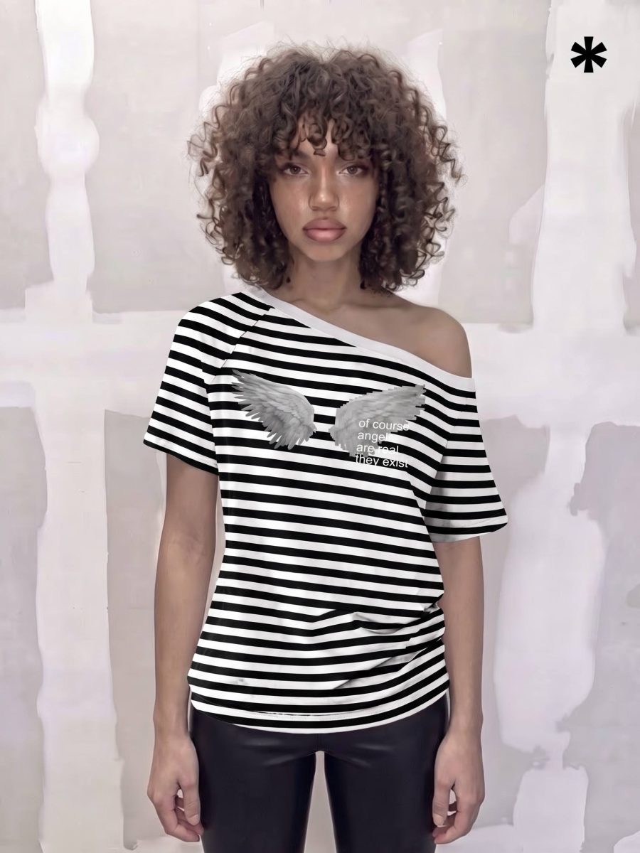 ANGEL ONE SHOULDER T-SHIRT