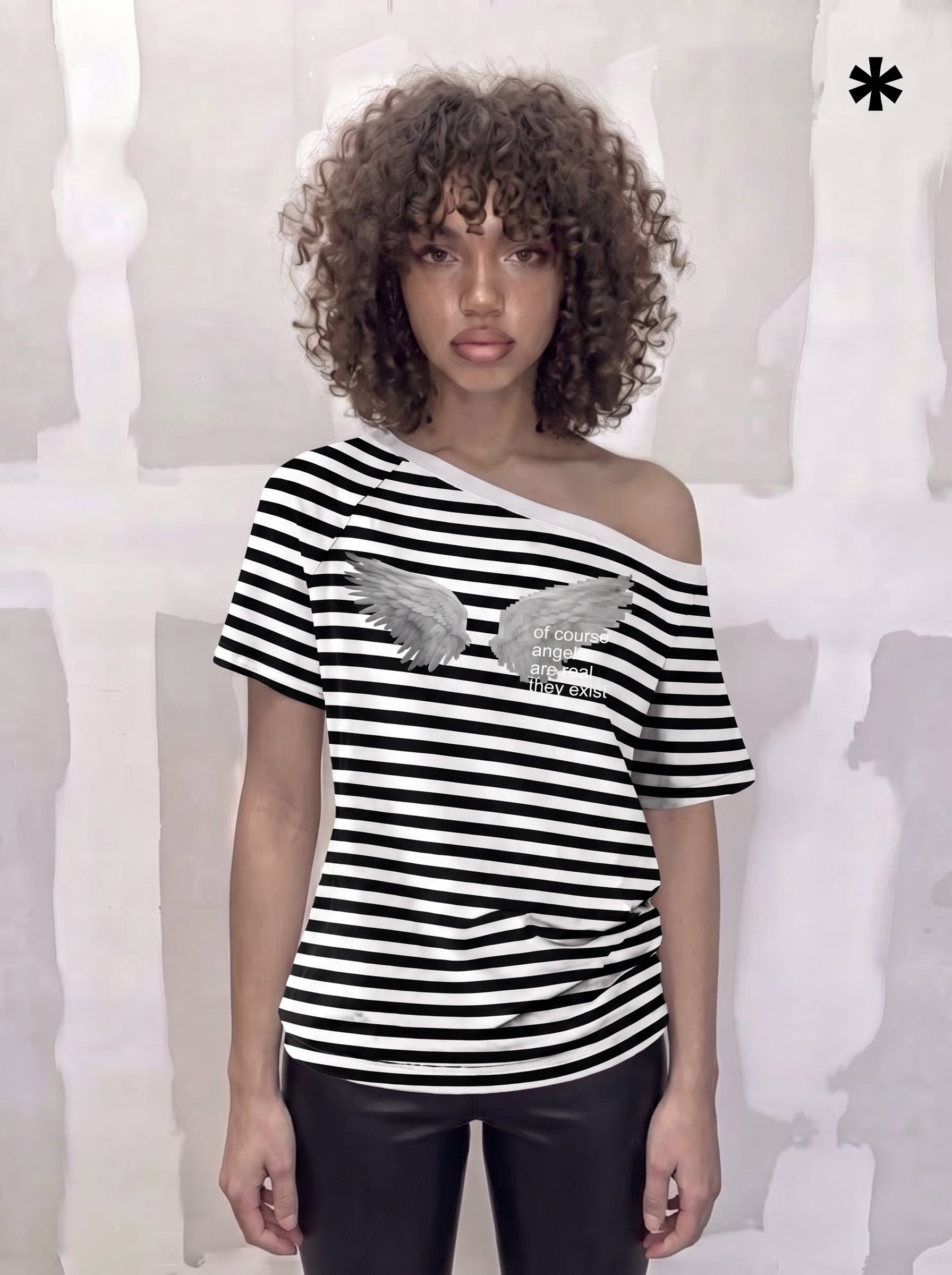 ANGEL ONE SHOULDER T-SHIRT