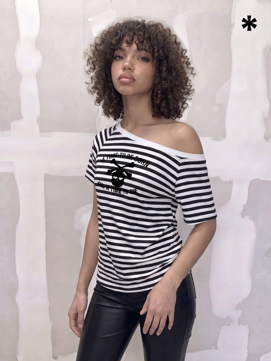 N9 ONE SHOULDER T-SHIRT
