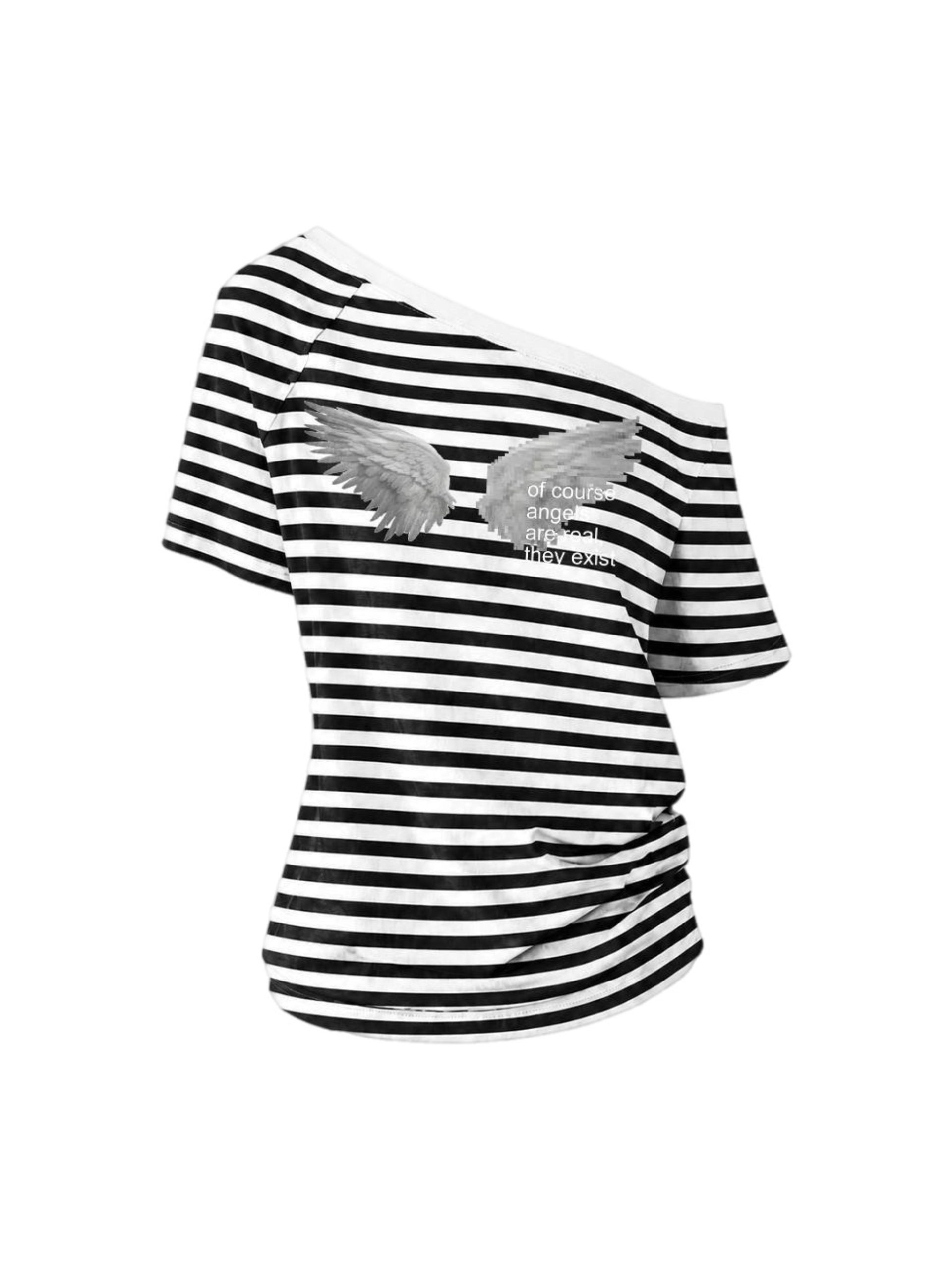 ANGEL ONE SHOULDER T-SHIRT