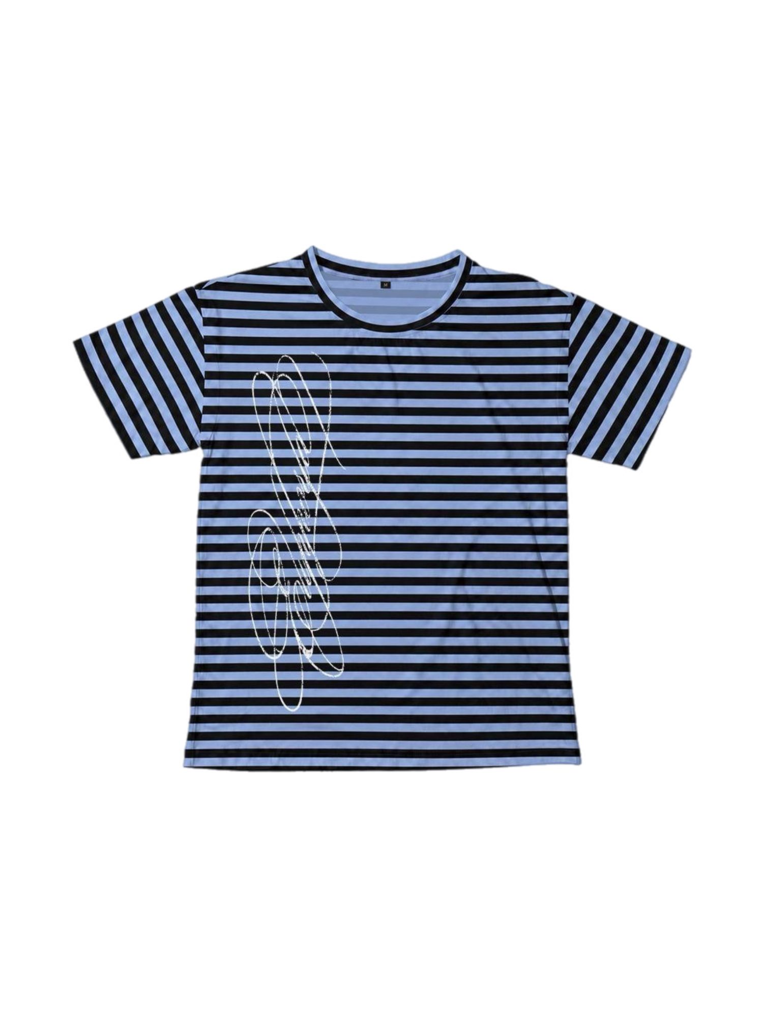 ETHEREAL STRIPED T-SHIRT BLUE