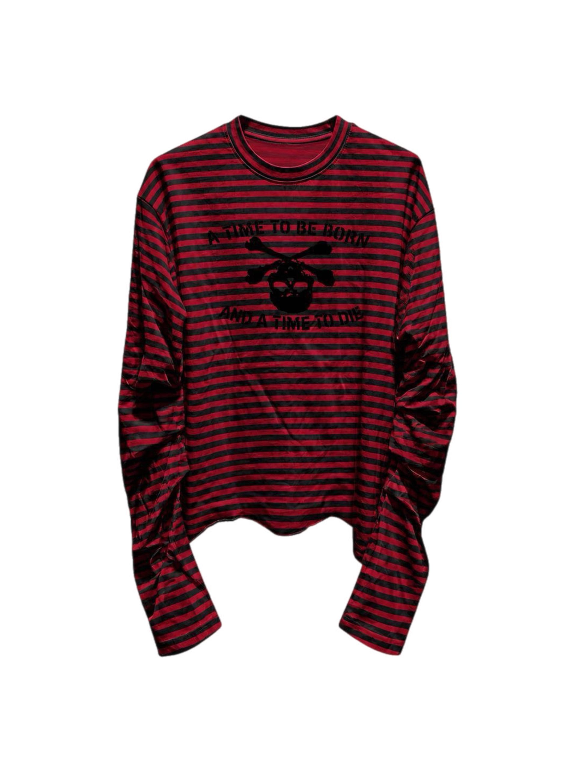 N9 STRIPED LONGSLEEVE RED