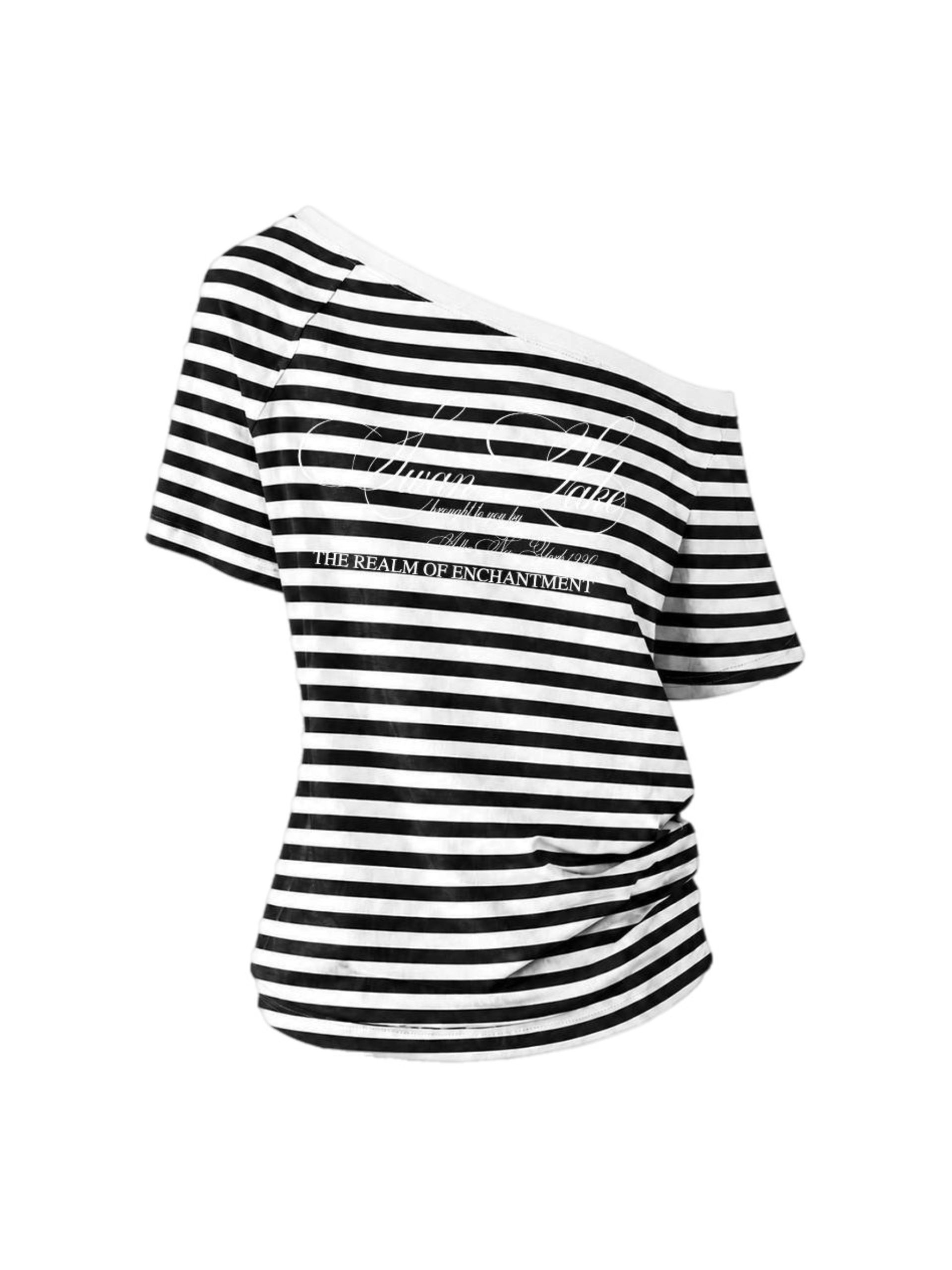 SWAN LAKE ONE SHOULDER T-SHIRT