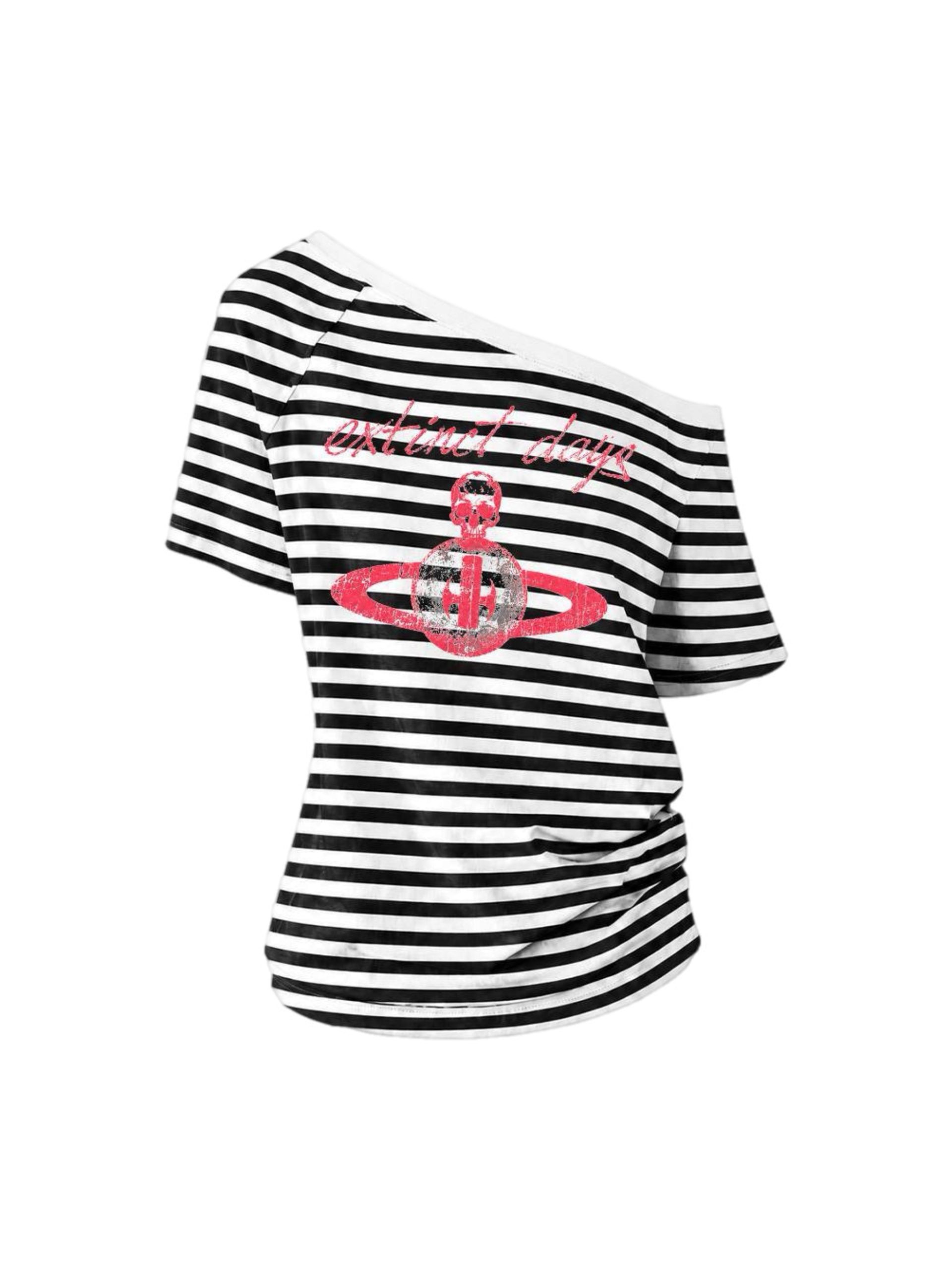PLANET ONE SHOULDER T-SHIRT