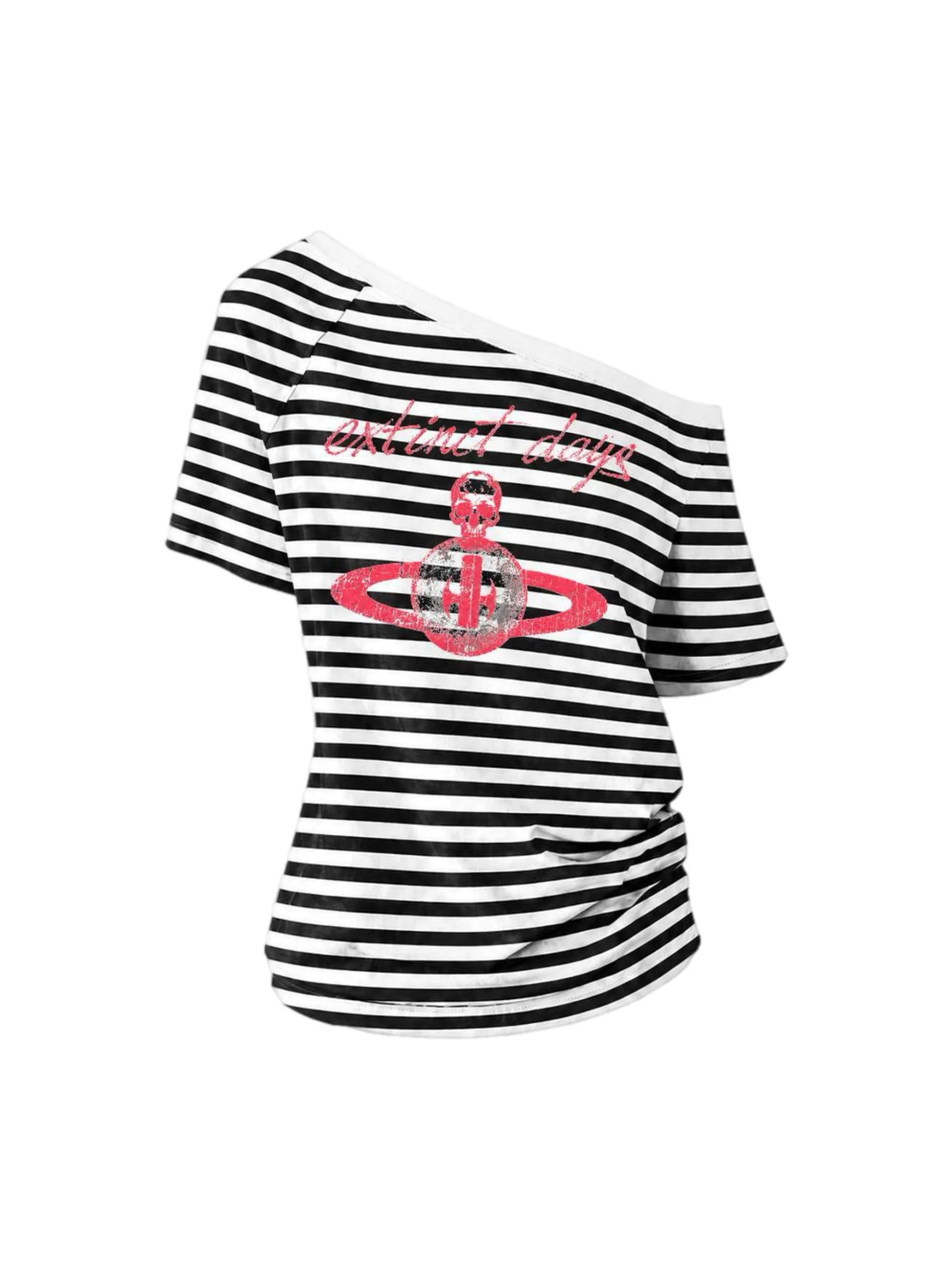 PLANET ONE SHOULDER T-SHIRT