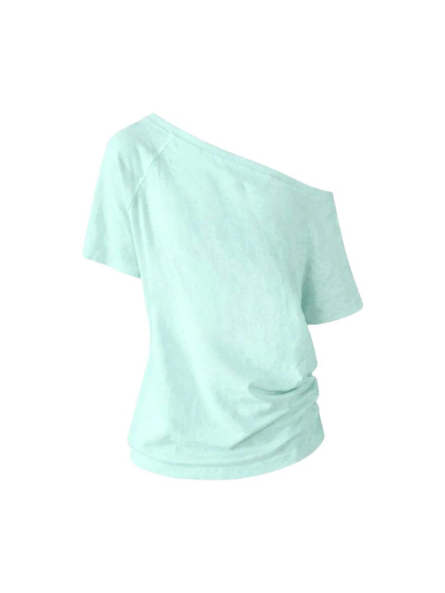 MINT ONE SHOULDER T-SHIRT