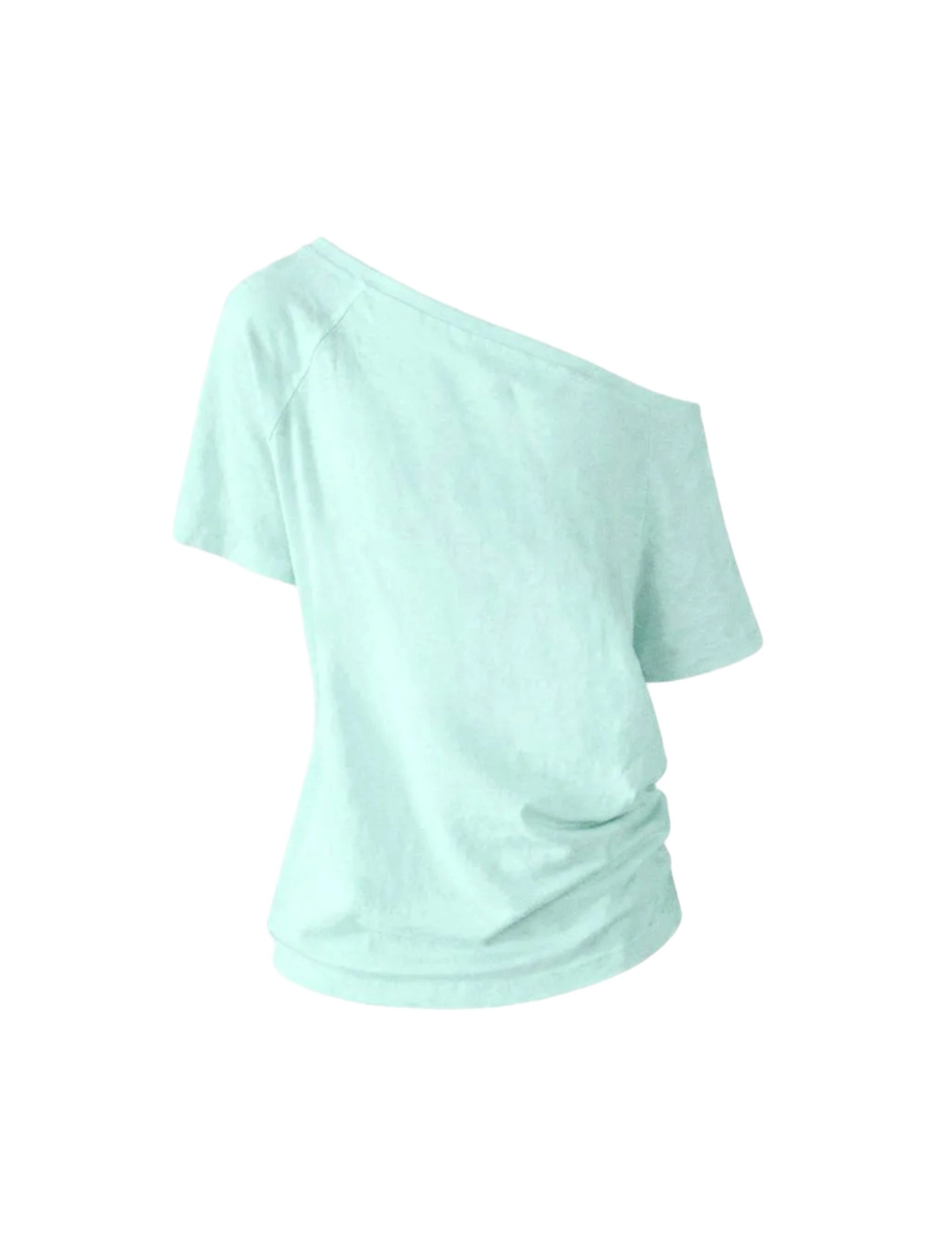 MINT ONE SHOULDER T-SHIRT