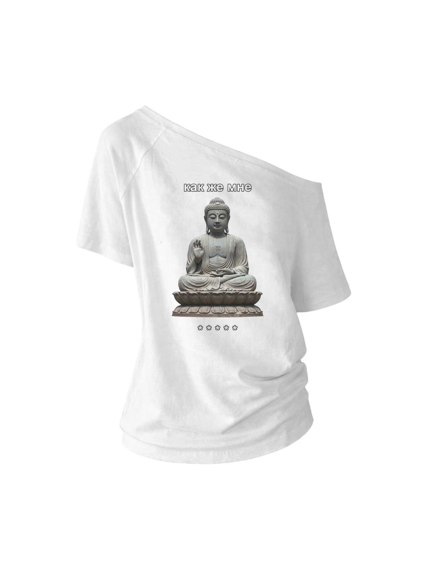 MENTAL STATE ONE SHOULDER T-SHIRT
