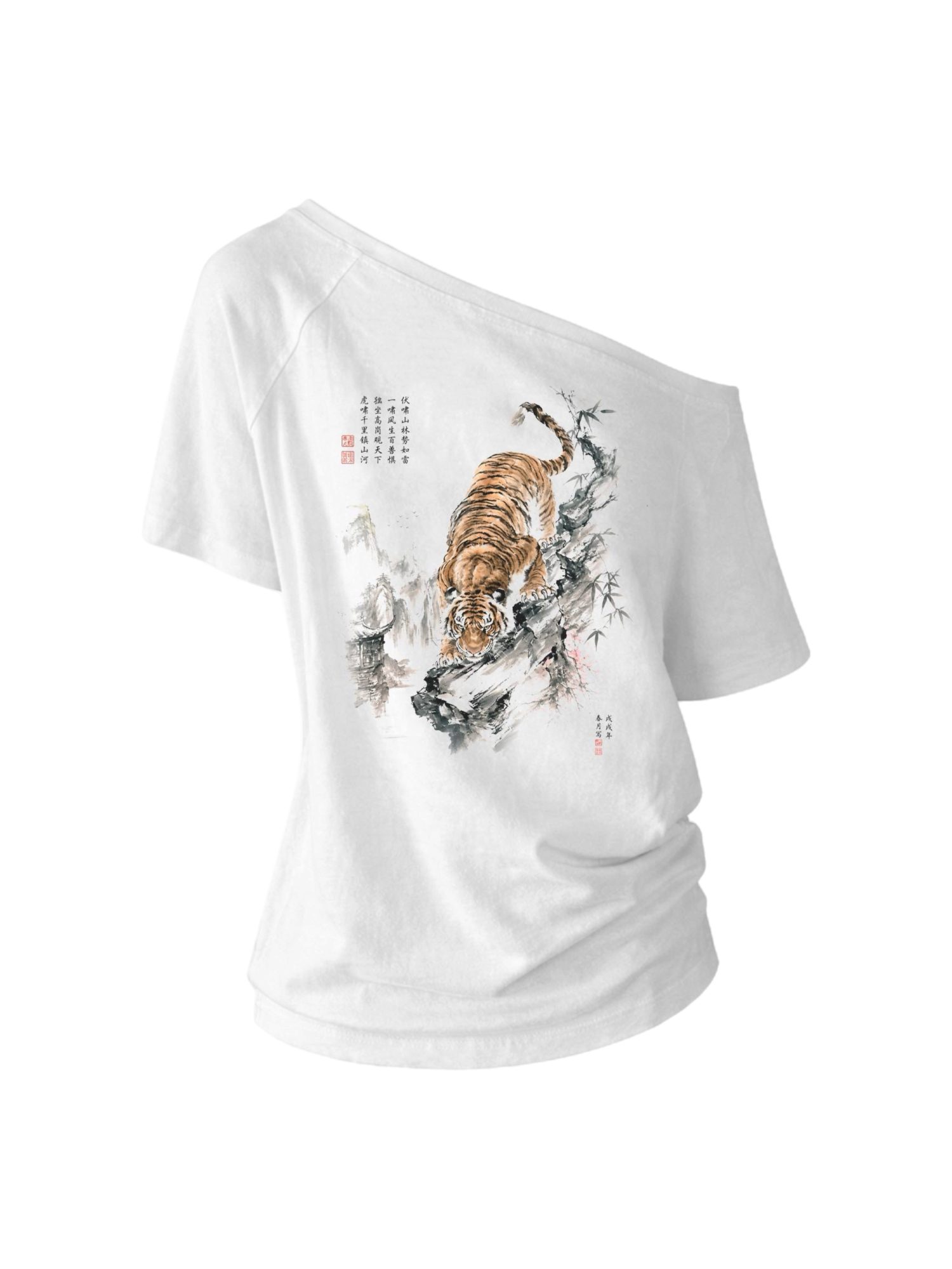 SPIRIT ONE SHOULDER T-SHIRT