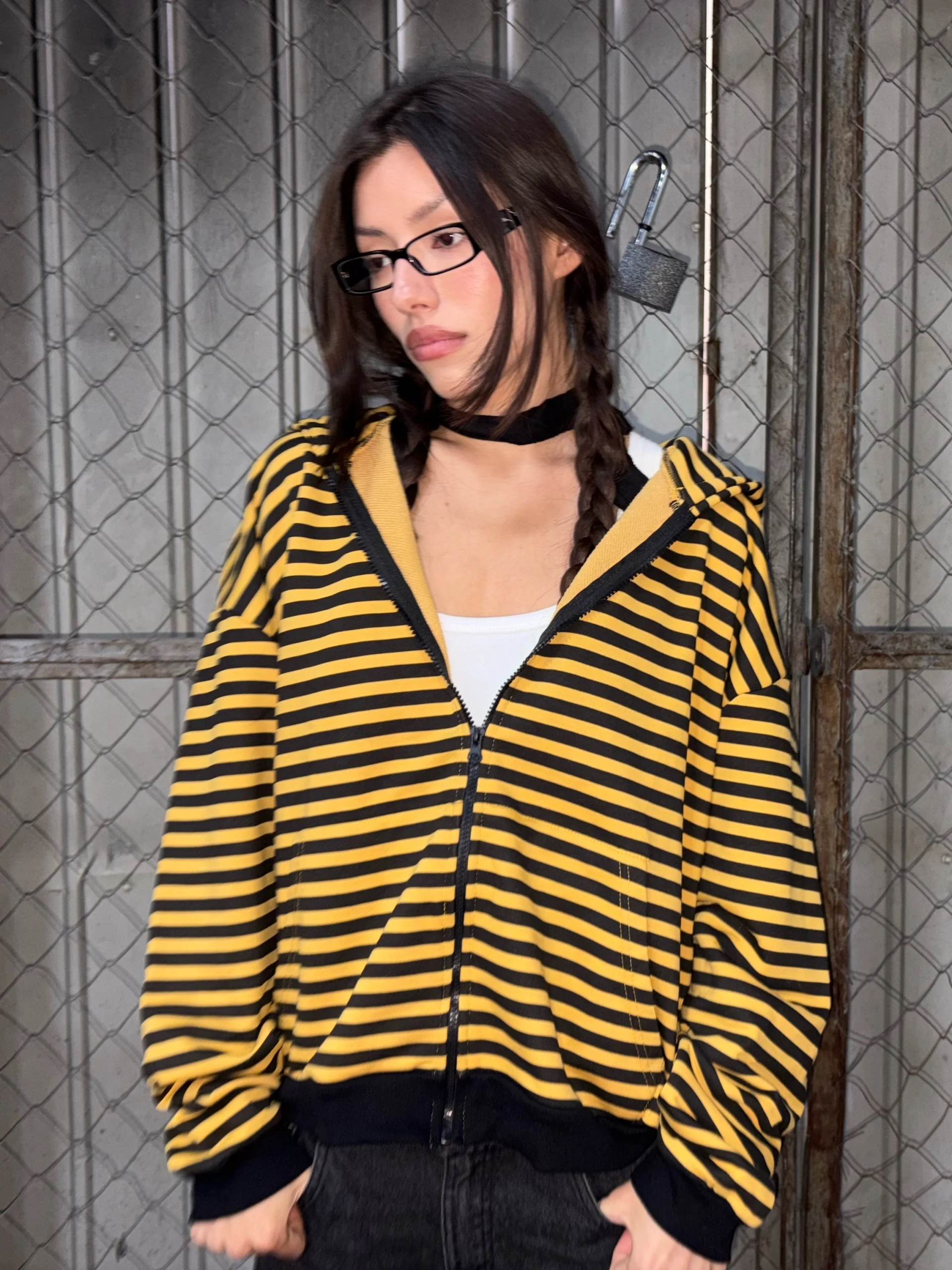 B+Y ZIP-UP HOODIE
