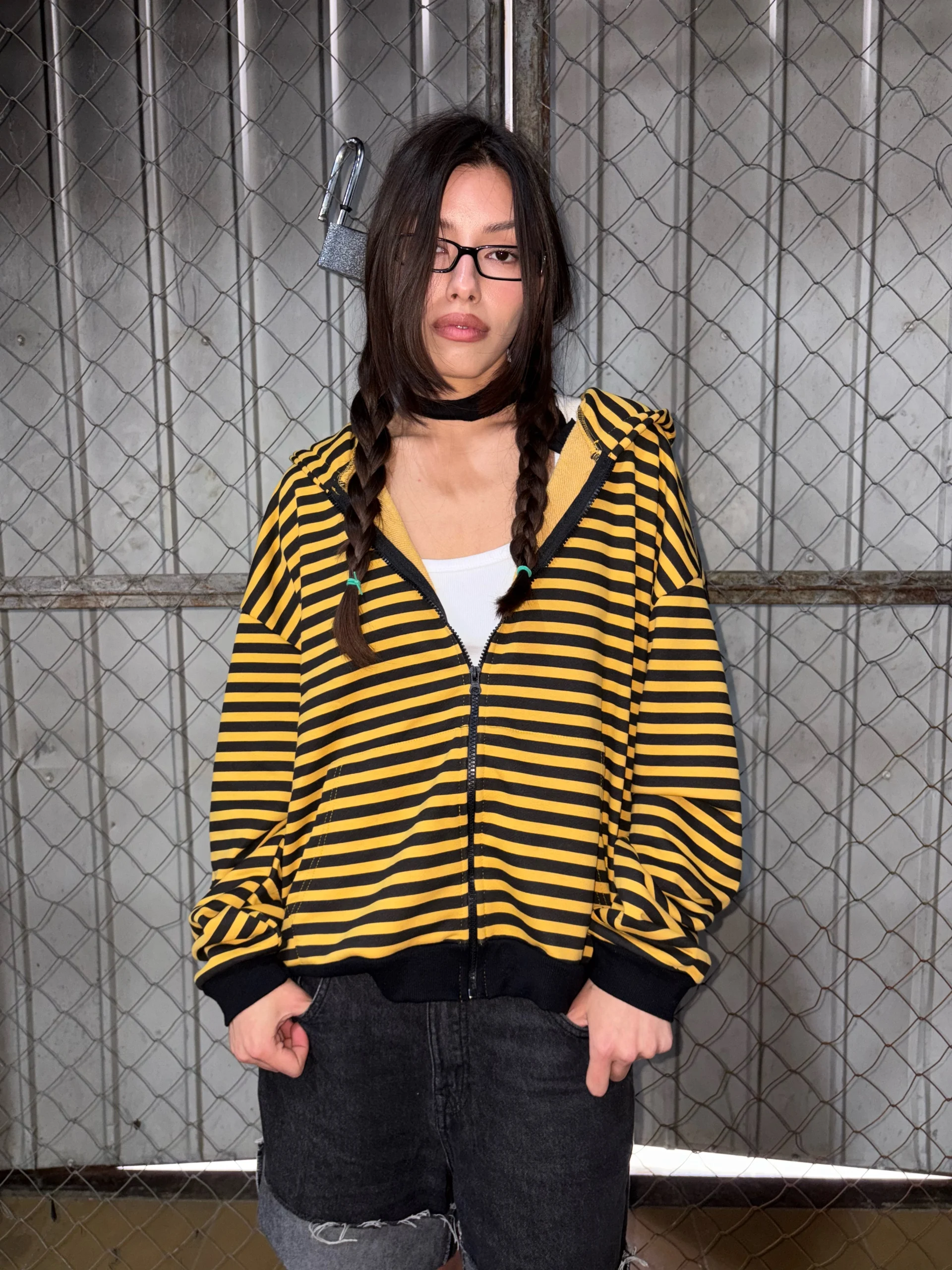 B+Y ZIP-UP HOODIE