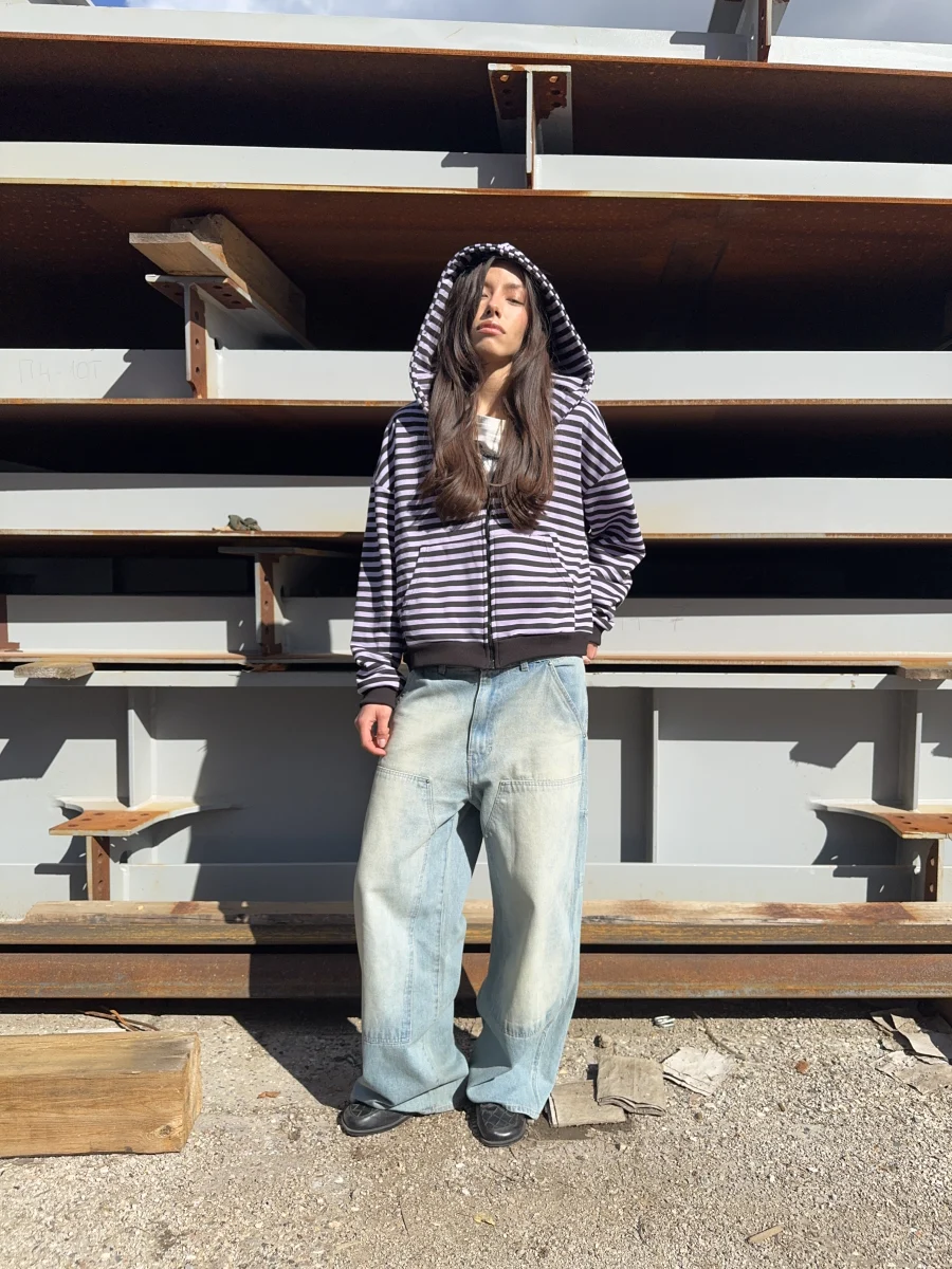 PURPLE* ZIP-UP HOODIE
