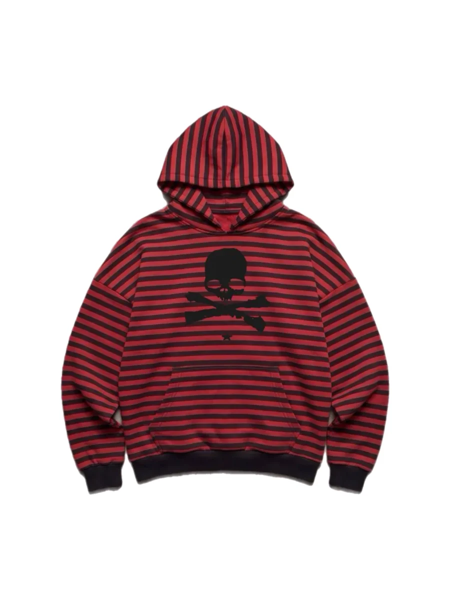 SCULL RED HOODIE