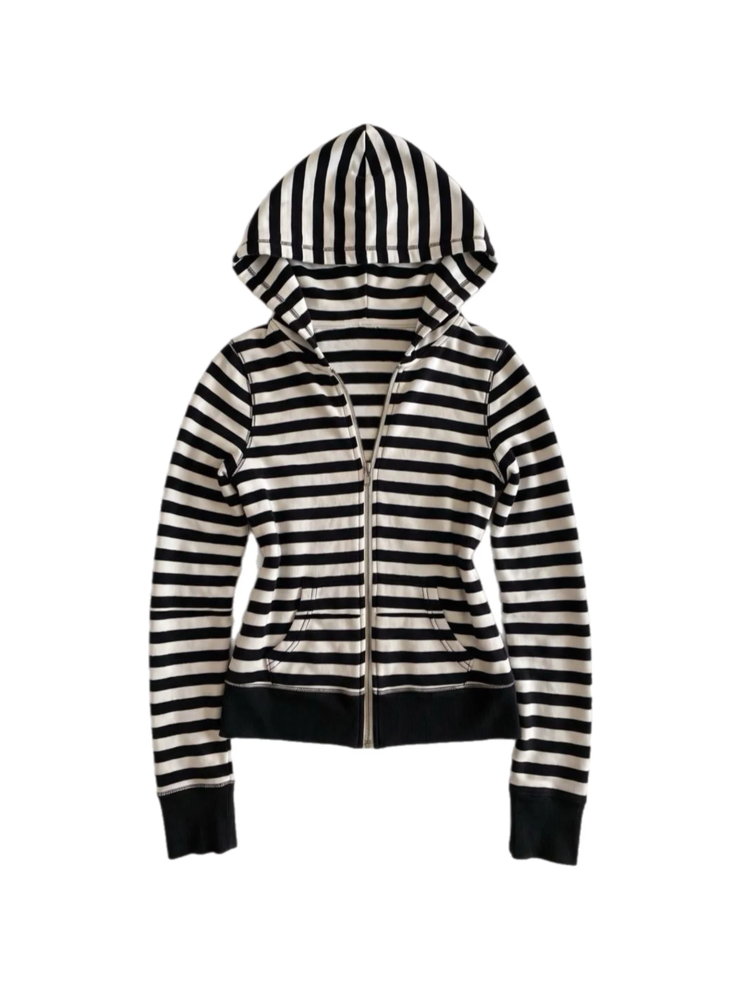 B+W SLIM ZIP HOODIE