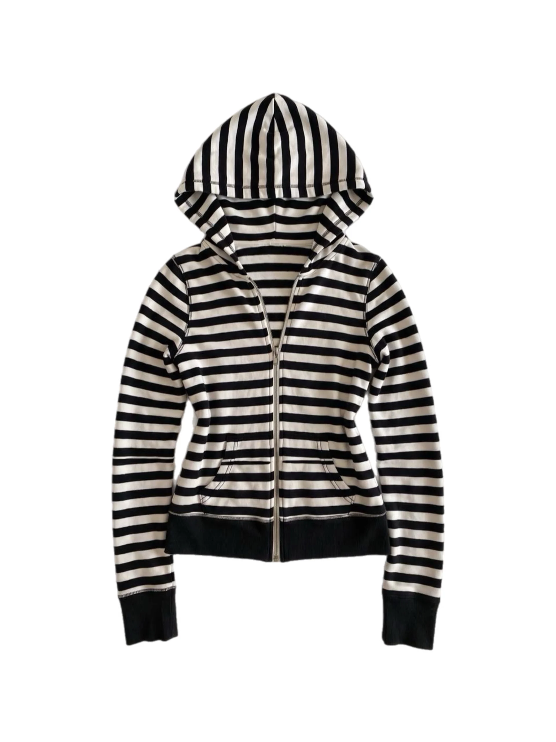 B+W SLIM ZIP HOODIE