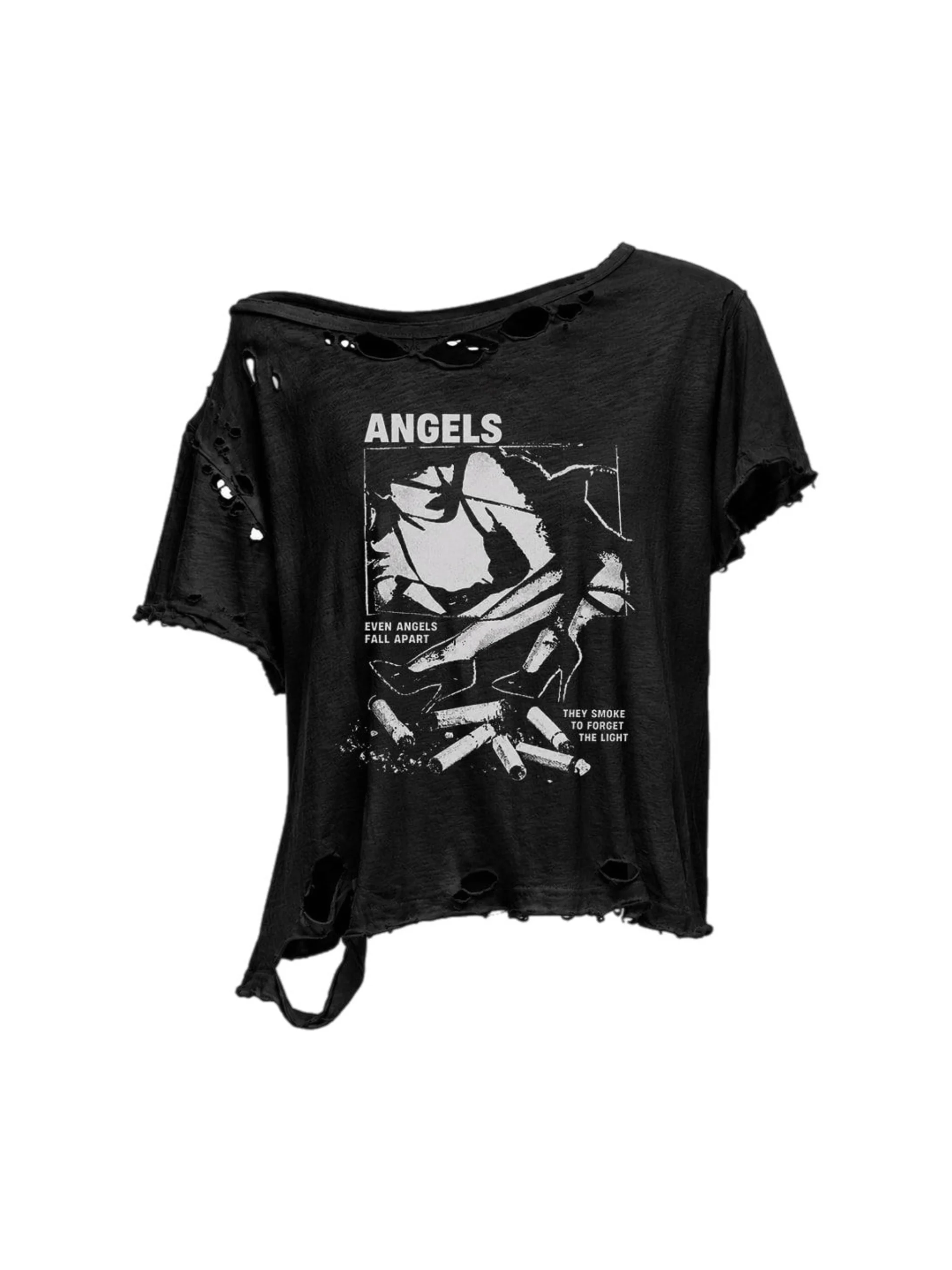 INCH ONE SHOULDER T-SHIRT