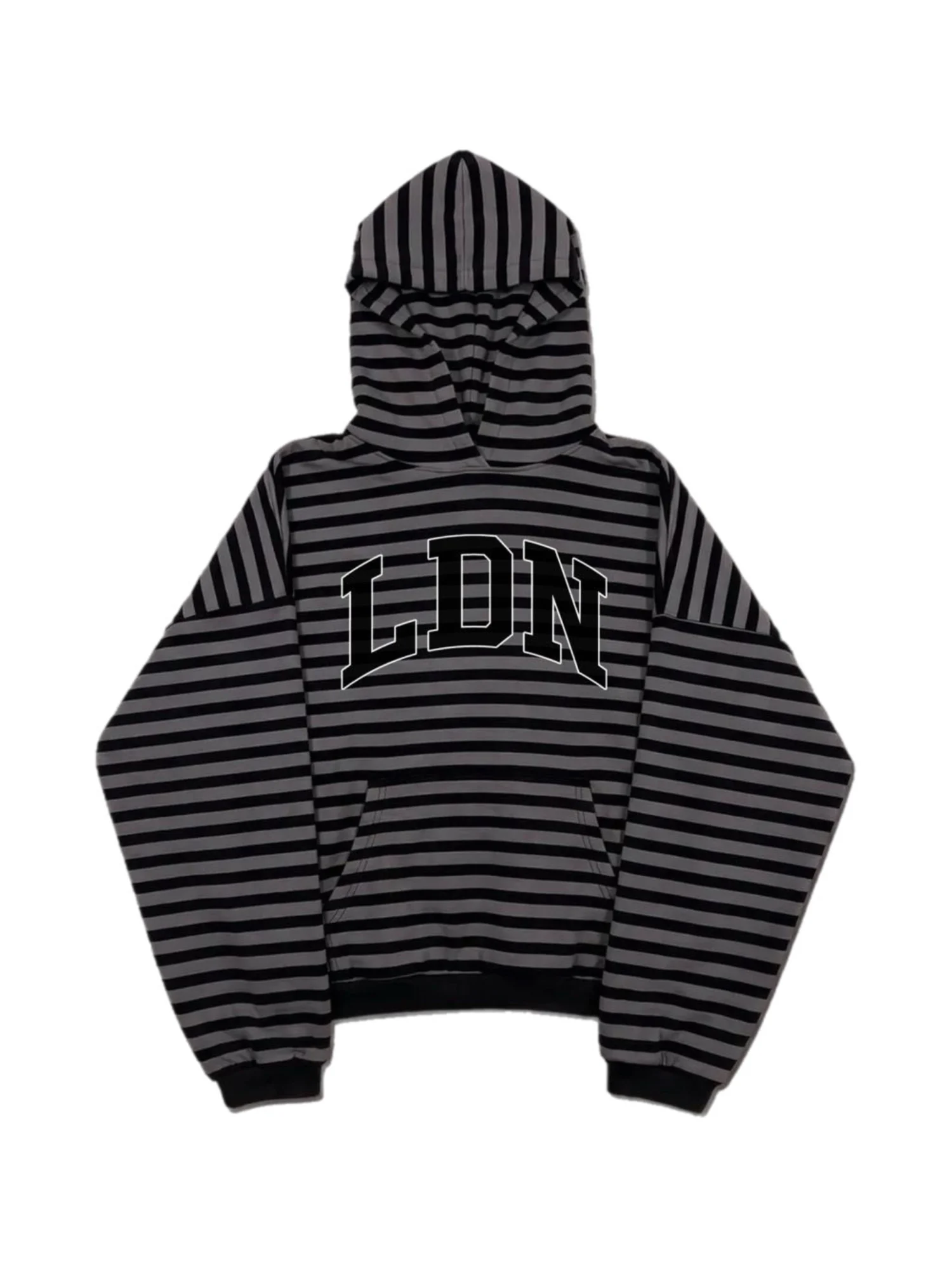 LDN GRAY STRIPES HOODIE