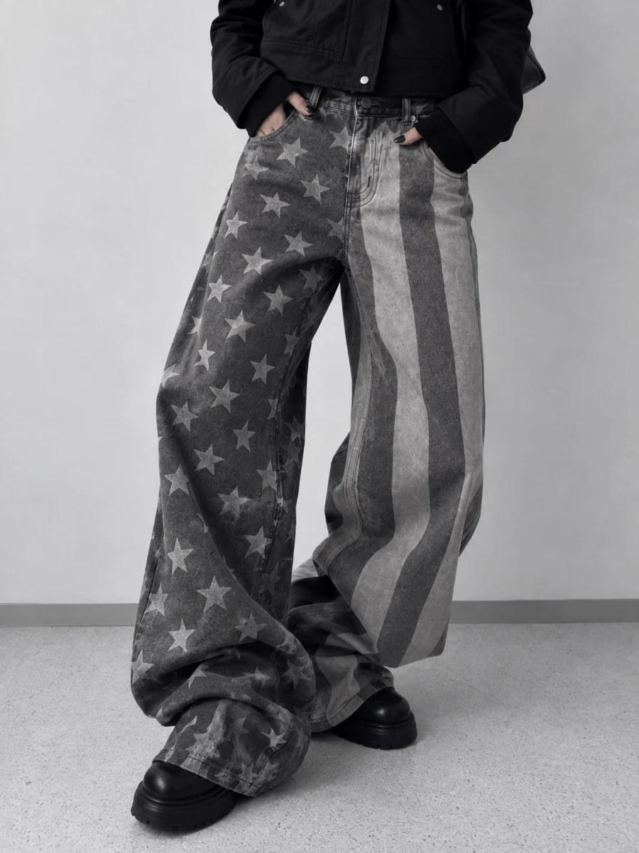 USA PRINTED JEANS